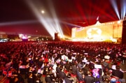 金正恩氏が創建74周年祝賀行事を観覧した（2022年9月9日付朝鮮中央通信）